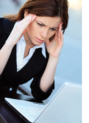 Image of stressed out woman