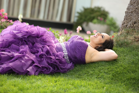 Penelope Relaxing in Purple